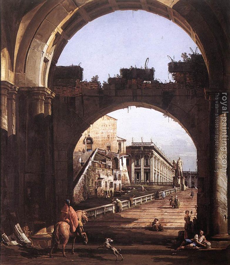 Bernardo Bellotto : Capriccio of the Capital